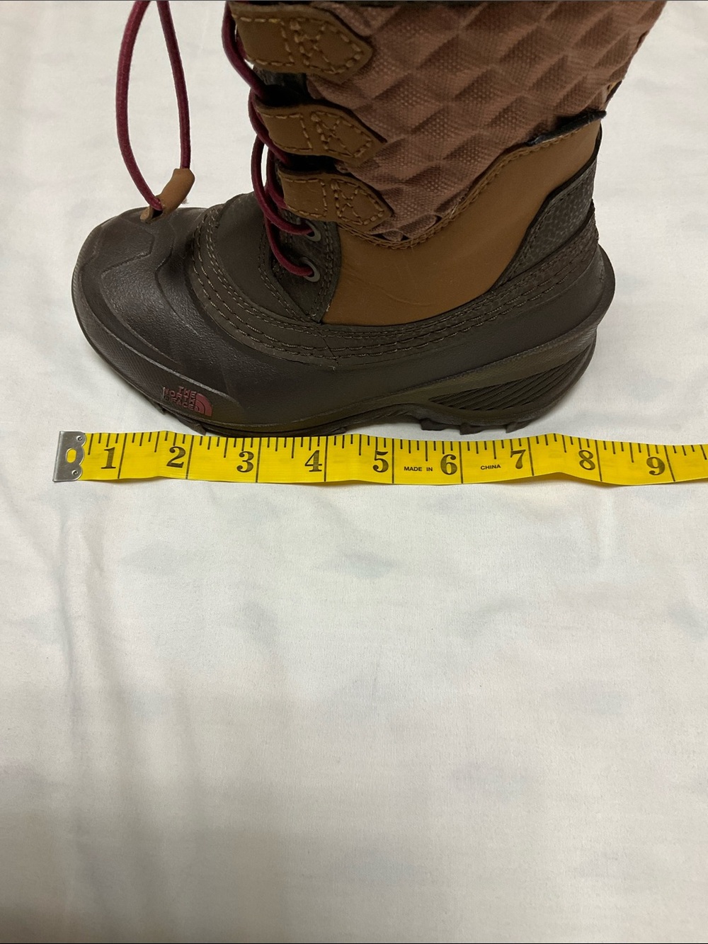 North Face Toddler Brown Winter Boots. Size 11 - Picture 10 of 12